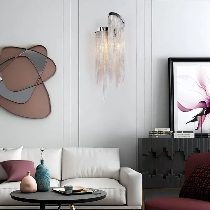Applique Murale Intérieur Originale Chaîne Aluminium