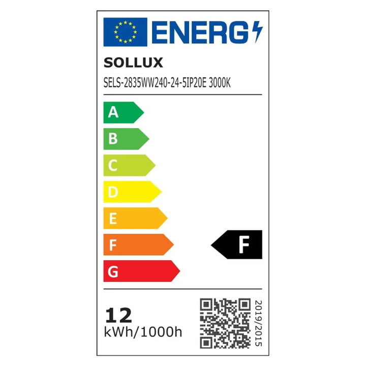 Étiquette énergétique f pour le luminaire à led applique murale jorun 3000k blanc design élégant