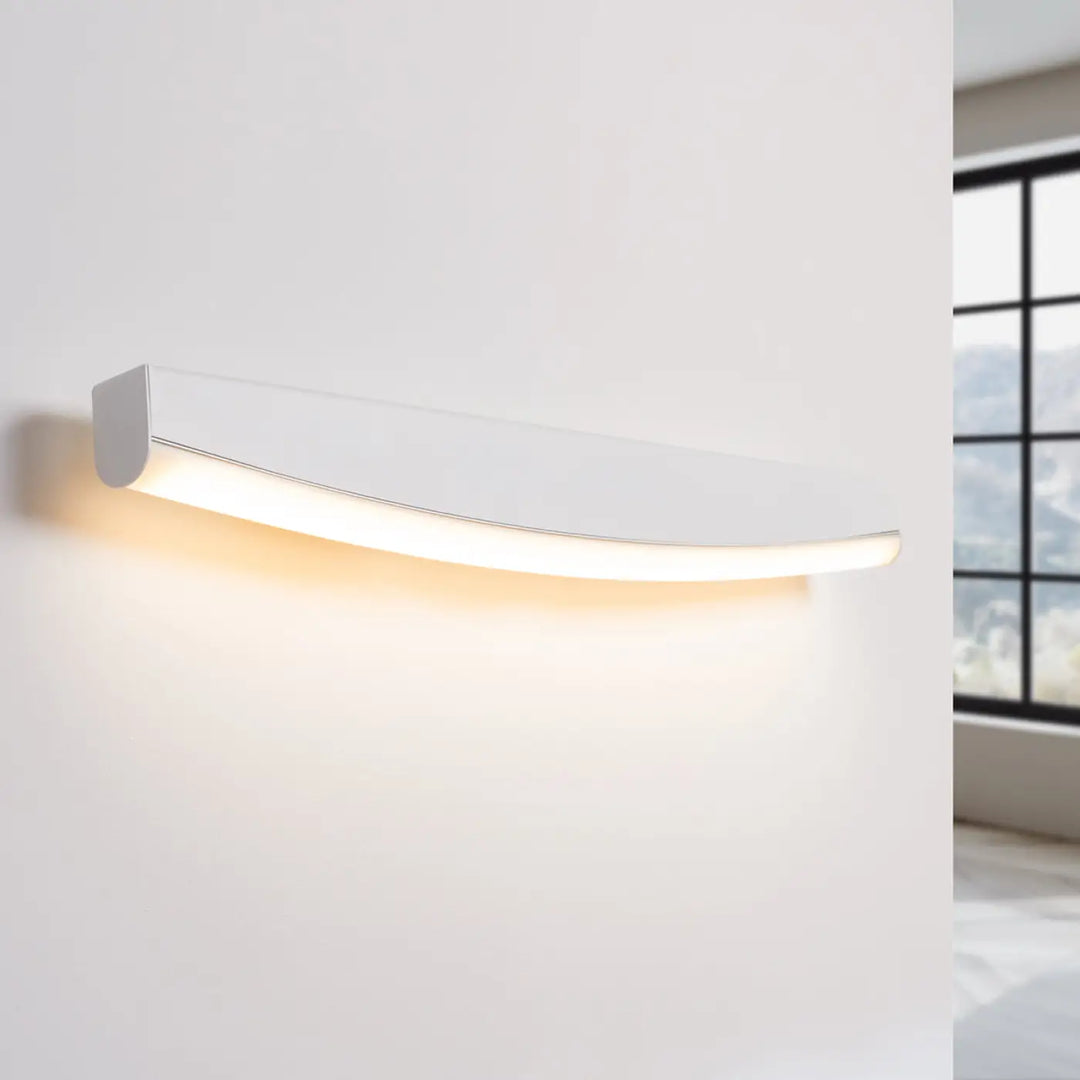 Applique murale jorun 3000k en blanc avec luminaire à led au design élégant et éclairage dambiance chaleureux