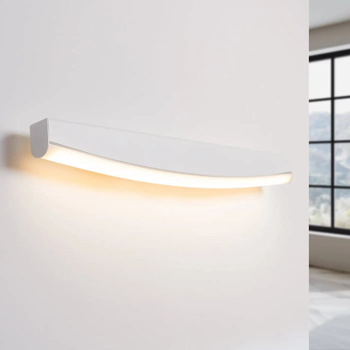 Applique murale jorun 3000k en blanc avec luminaire à led au design élégant et éclairage dambiance chaleureux