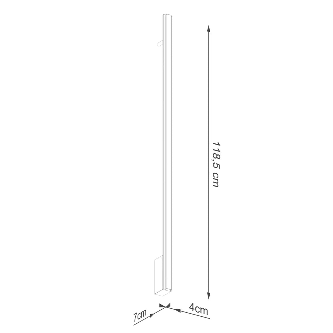 LAGOM 120 LED wall light, 4000K white