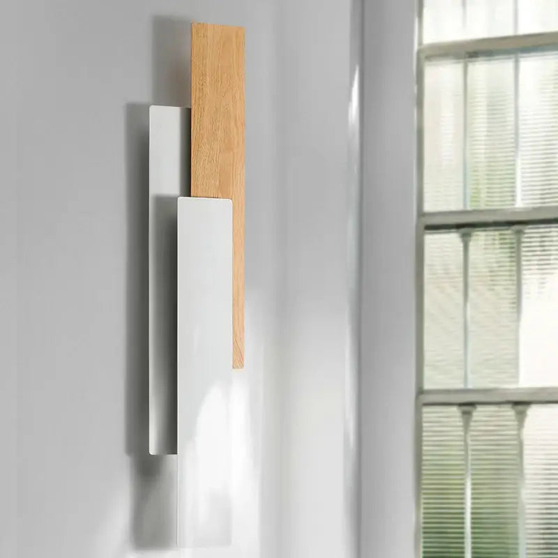 Applique Murale LED Bois Et Métal Style Minimaliste Élégant