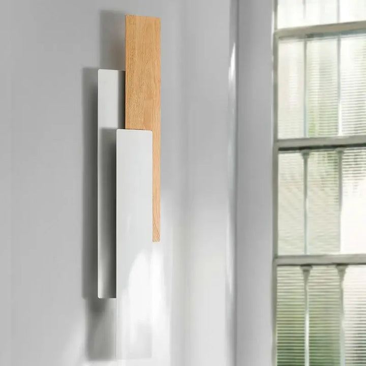 Applique Murale LED Bois Et Métal Style Minimaliste Élégant