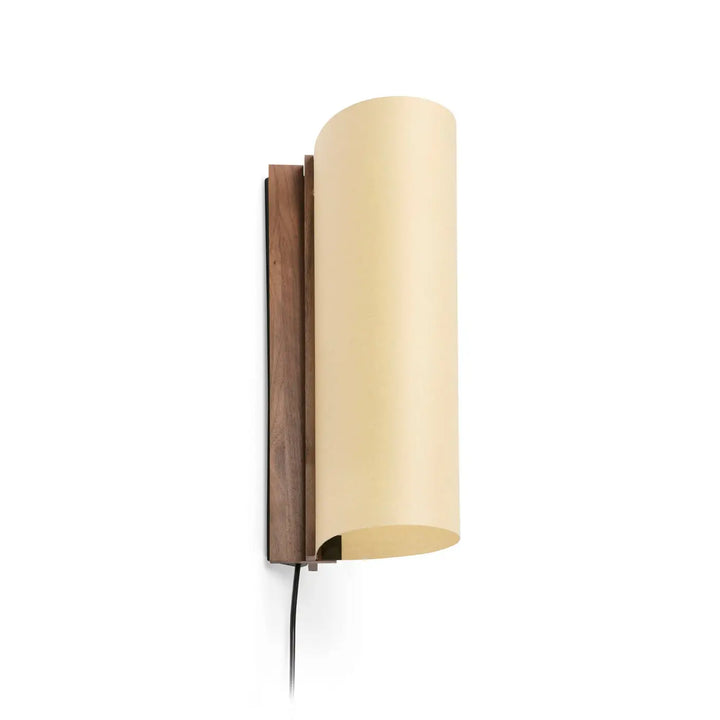 Applique murale Cata 36 cm en noyer et papyrus de Faro Barcelona