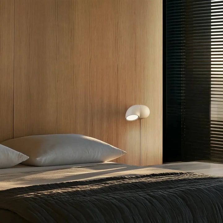 Applique murale l’applique ciro lampe de chevet blanche en céramique minimaliste avec base pivote design arrondi