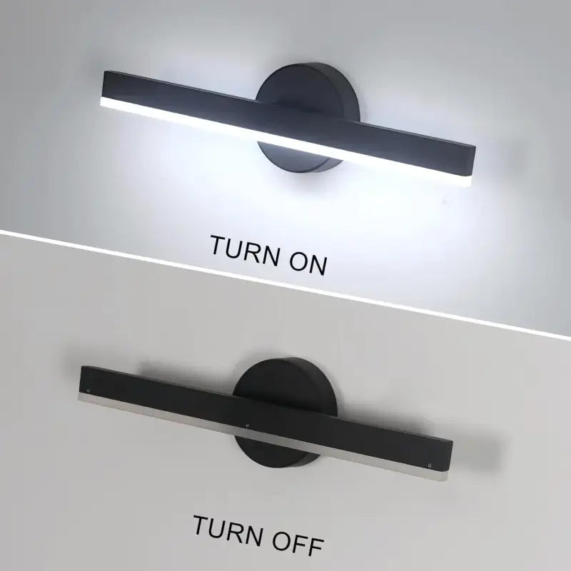 Applique Murale LED Design Élancé Minimaliste Noir Intérieur

