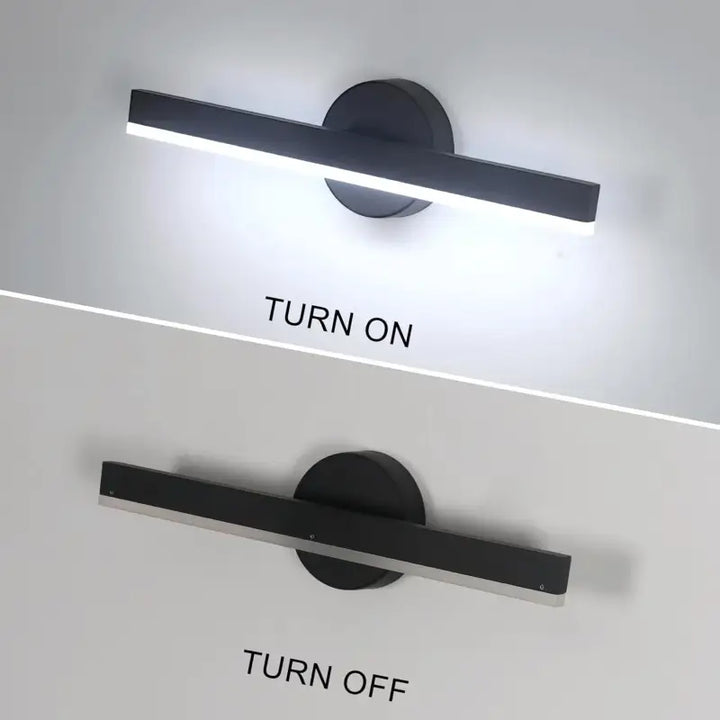 Applique Murale LED Design Élancé Minimaliste Noir Intérieur

