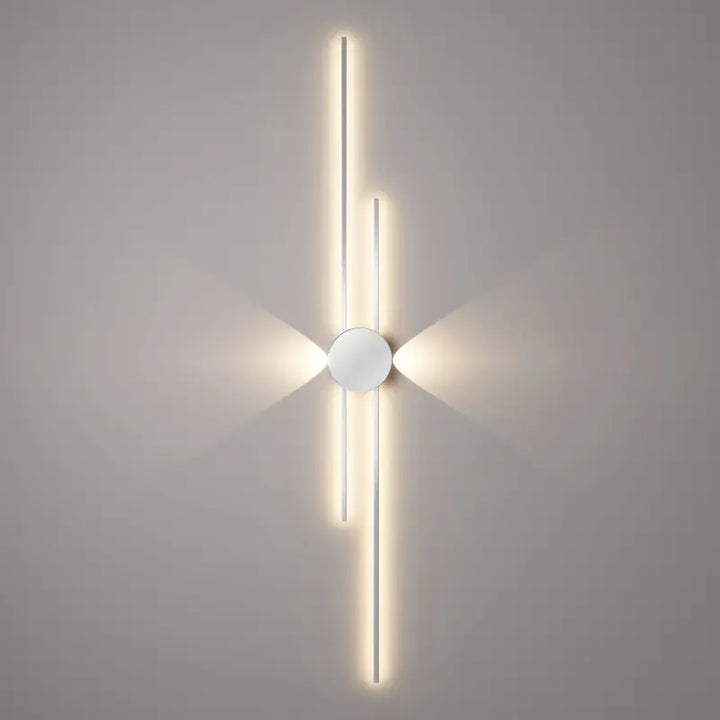 Applique Murale LED Design Graphique Noir et Blanc Moderne