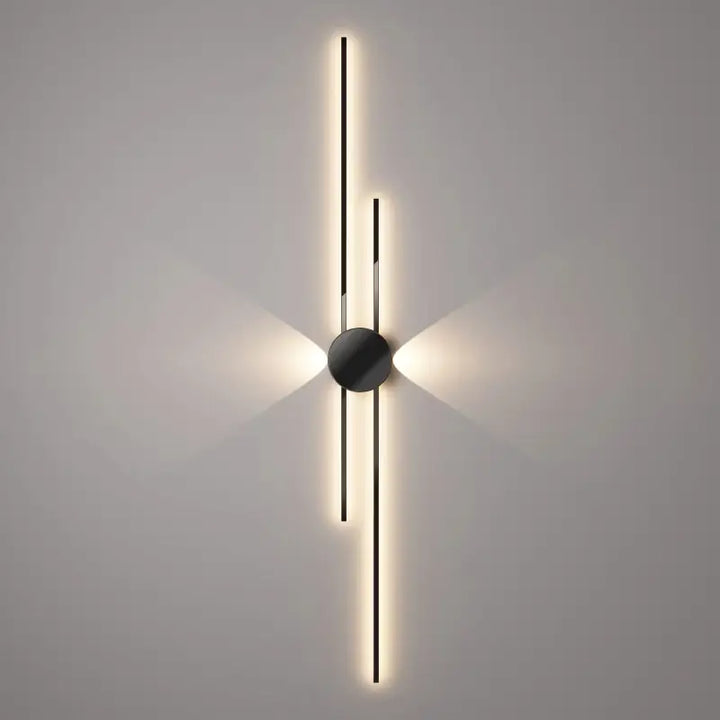 Applique Murale LED Design Graphique Noir et Blanc Moderne