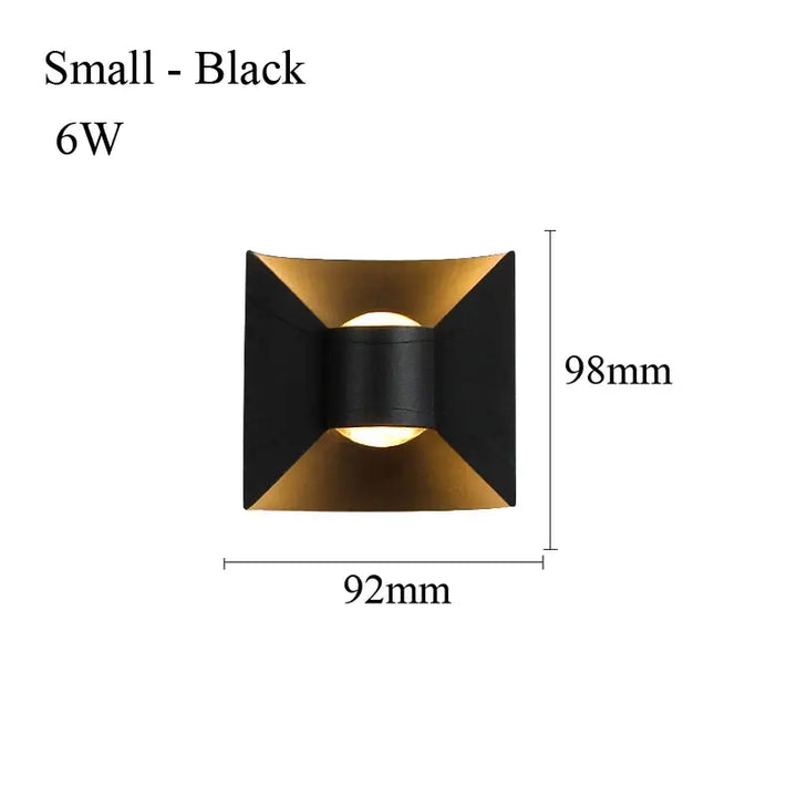 Applique murale led minimaliste effet architectural élégant