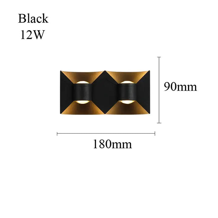 Applique murale led minimaliste effet architectural élégant