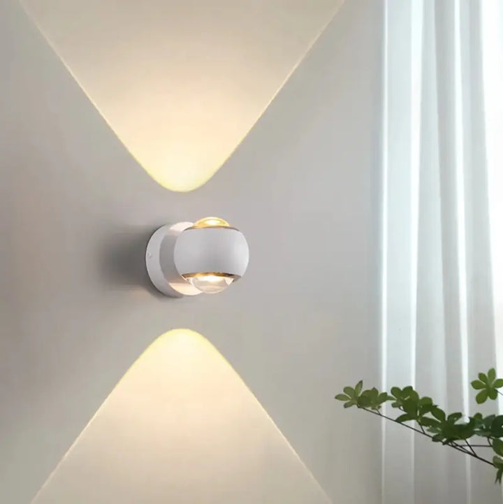 Applique Murale LED Design Moderne Ronde Blanche Ou Noire

