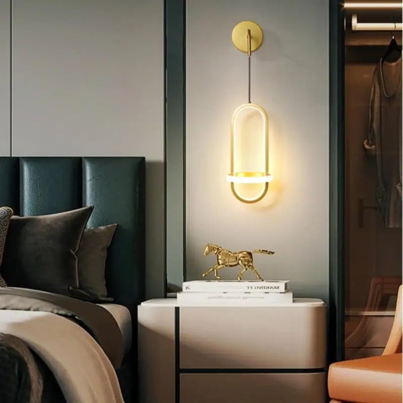 Applique Murale Led Design En Acrylique Noir Élancé