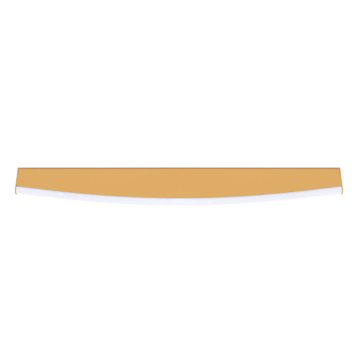 Applique murale jorun 3000k or en bois tan avec finition lisse et bords légèrement incurvés luminaire à led design élégant