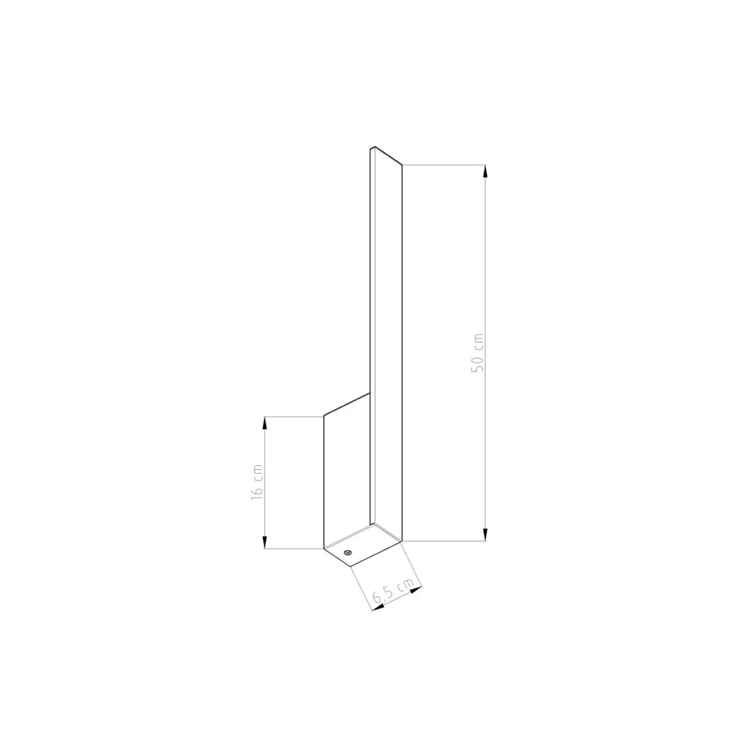 Applique murale lahti s 3000k doré en métal noir minimaliste avec module led pour solutions imprévisibles élégantes