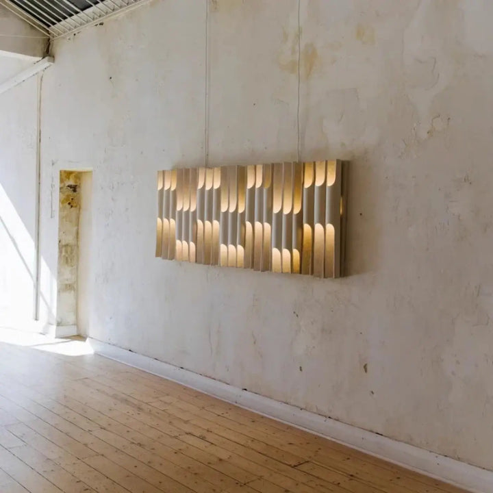 Applique murale led dorée style minimaliste beige élégant