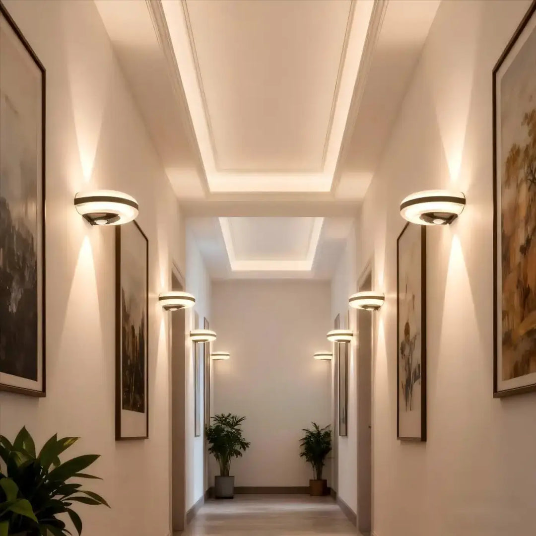 Applique led épurée avec capteur de mouvement esthétique