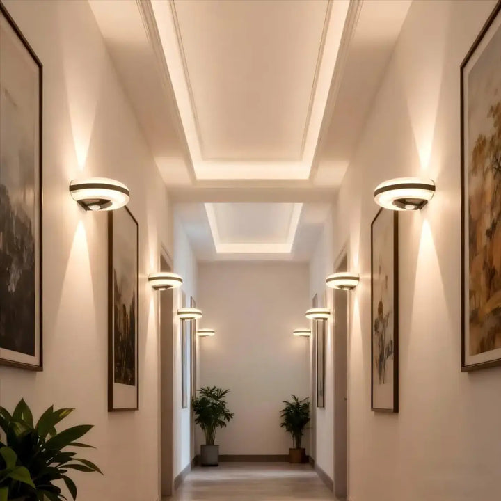 Applique led épurée avec capteur de mouvement esthétique