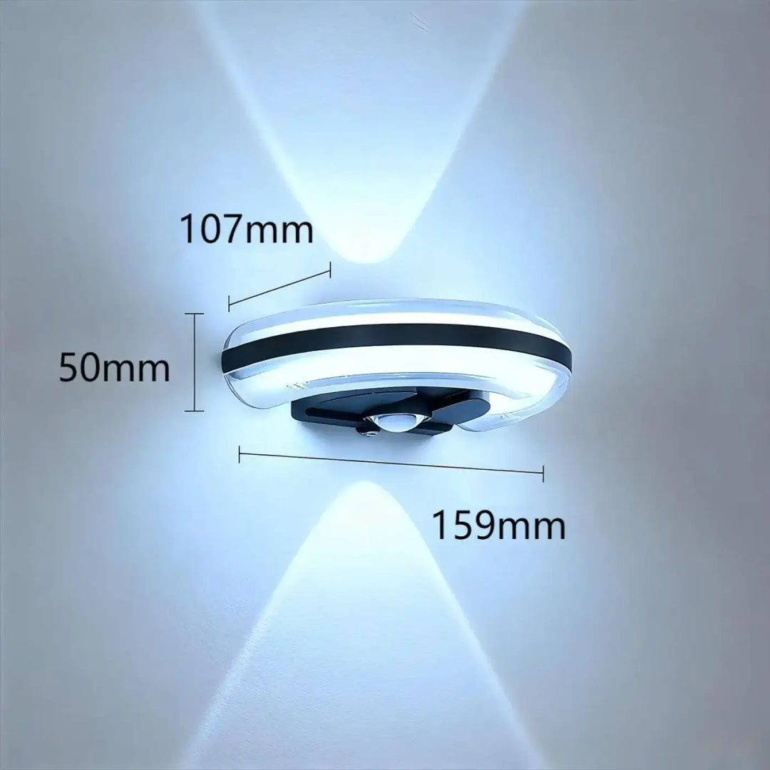 Applique led épurée avec capteur de mouvement esthétique