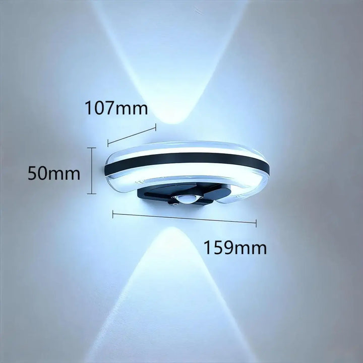 Applique led épurée avec capteur de mouvement esthétique