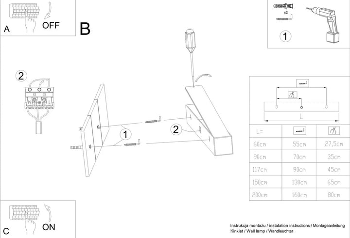 PINNE 67 white wall light