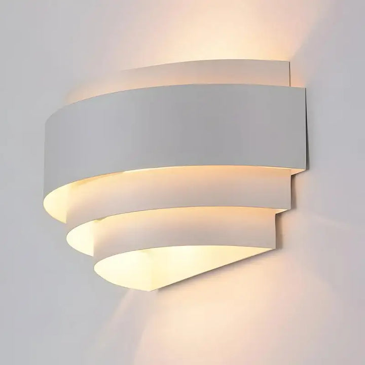 Applique Murale Led Moderne Cylindrique Blanche Lumière Haut Bas