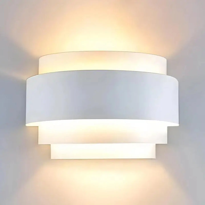Applique Murale Led Moderne Cylindrique Blanche Lumière Haut Bas