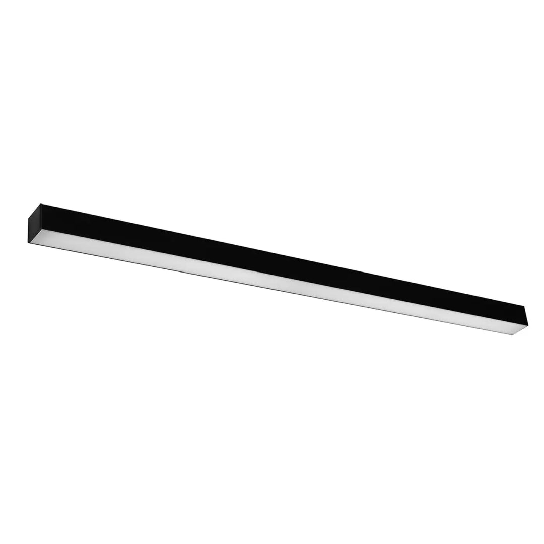 Applique murale collection pinne module led noir 118 cm avec paramètres d’éclairage 4000k moderne et rectangulaire