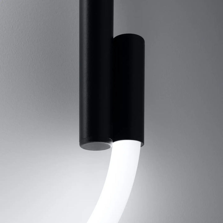 GALAKSE wall light, black LED, 2700-6500K