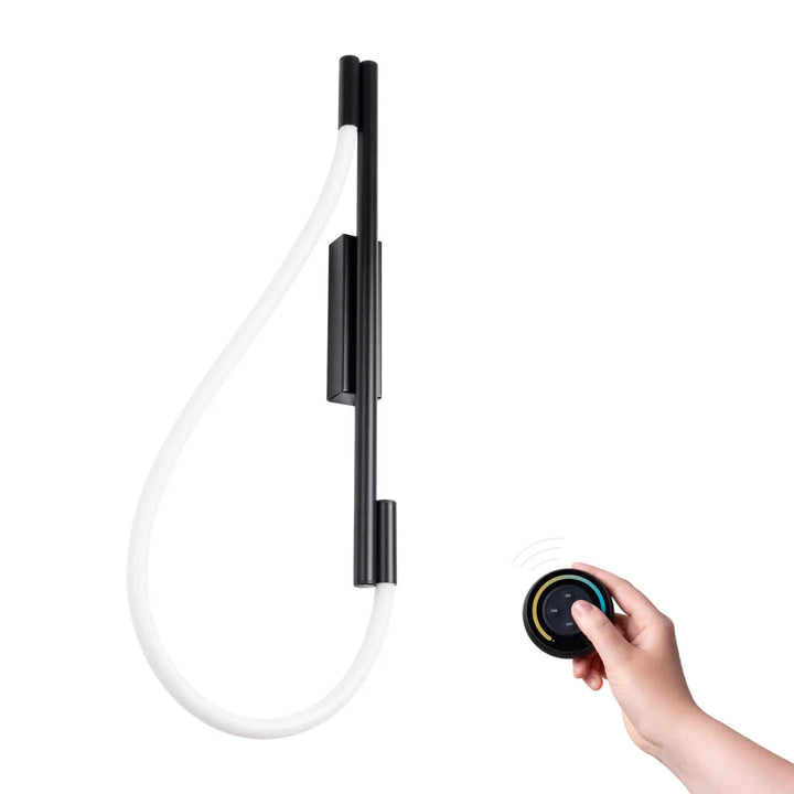 GALAKSE wall light, black LED, 2700-6500K