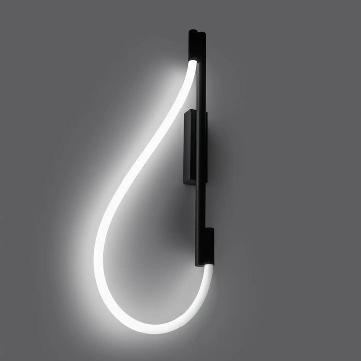 GALAKSE wall light, black LED, 2700-6500K