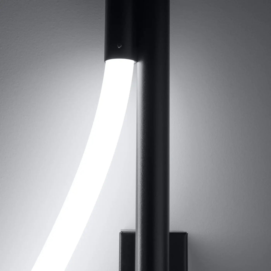 GALAKSE wall light, black LED, 2700-6500K
