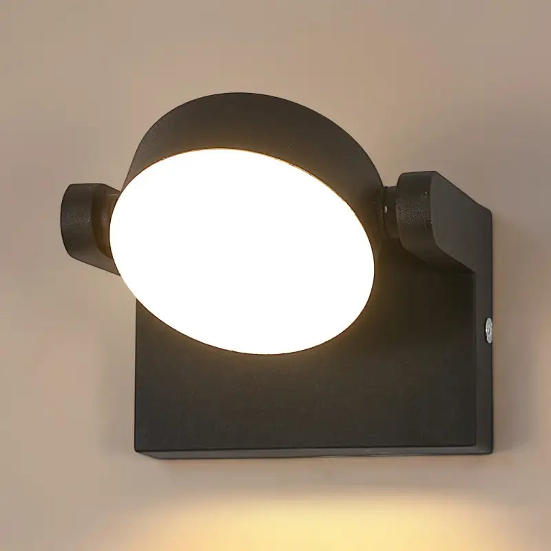 Applique murale LED noire orientable design moderne minimaliste

