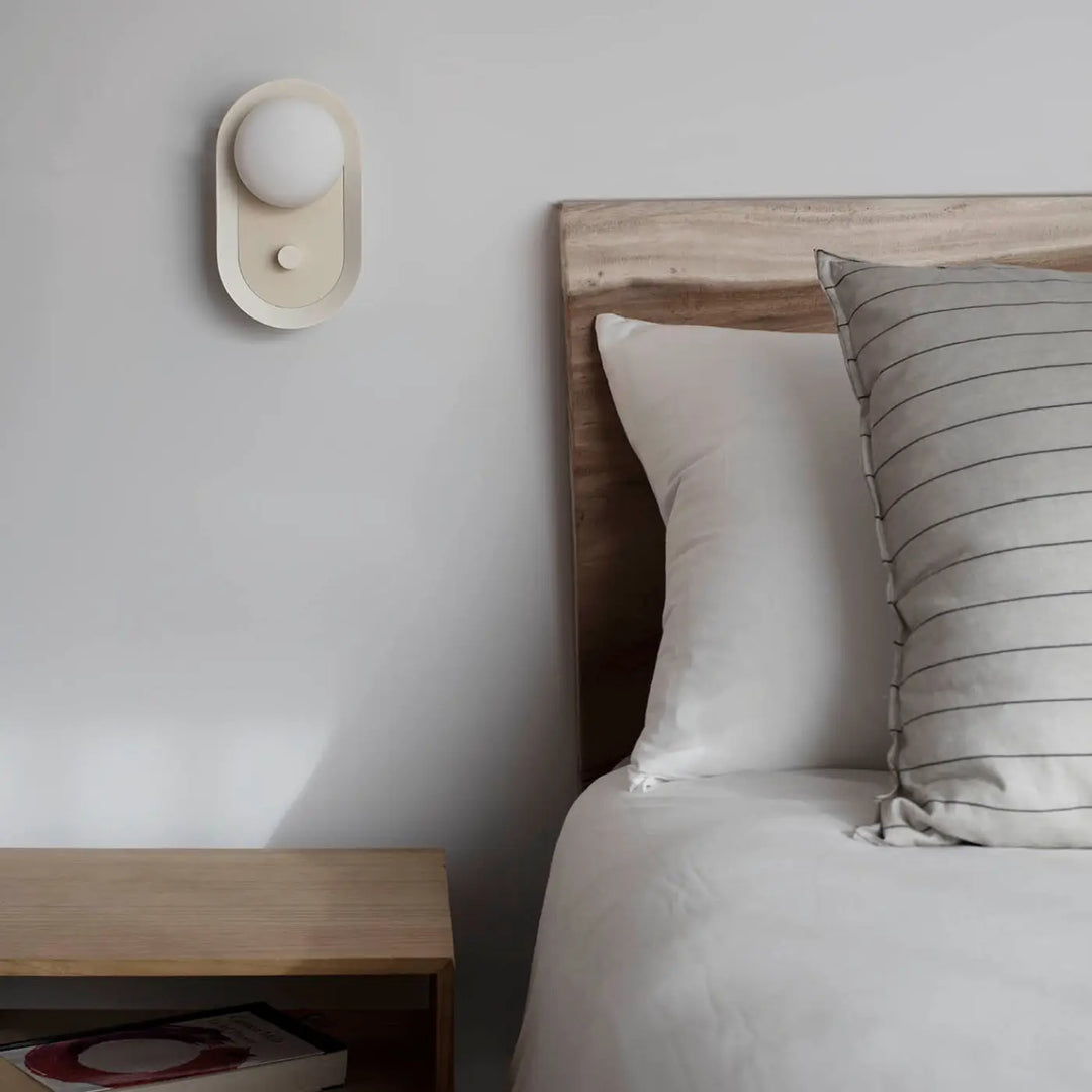 Applique murale Maya beige de Faro Barcelona en situation