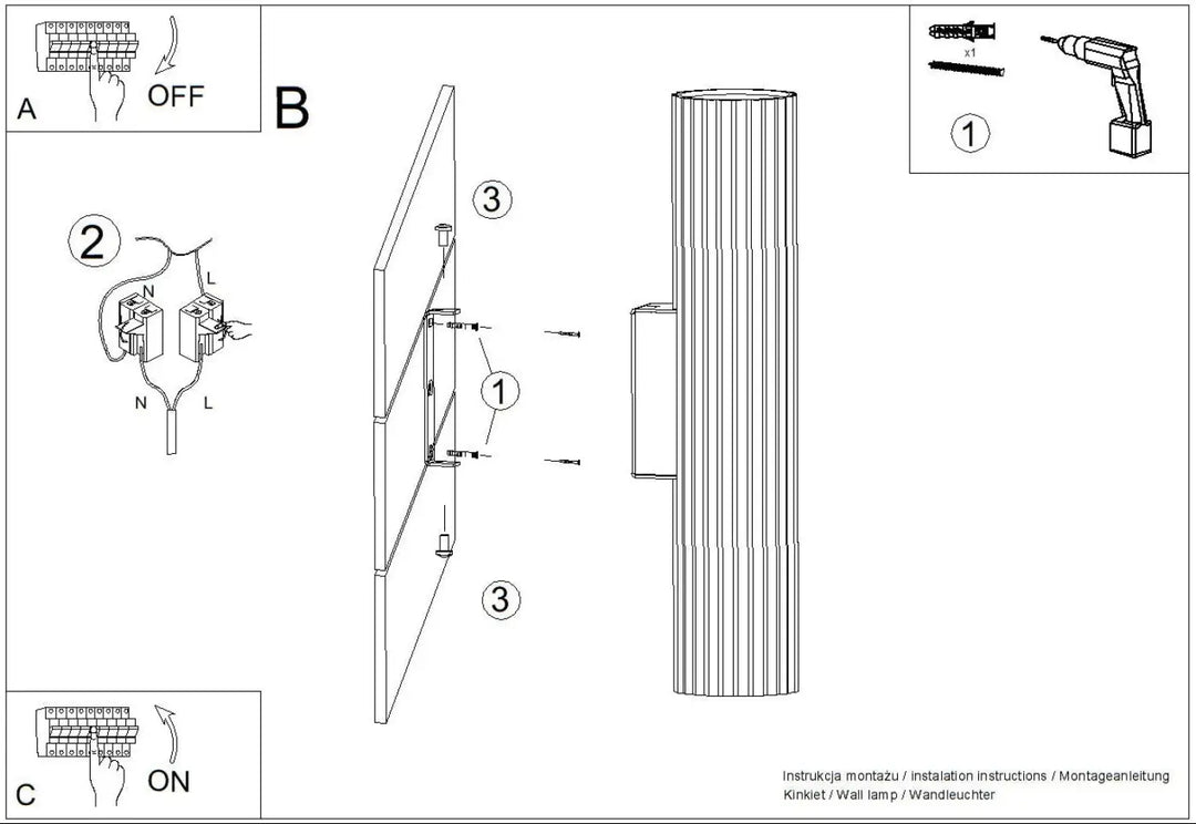 IVAR peach LED wall light 4000K