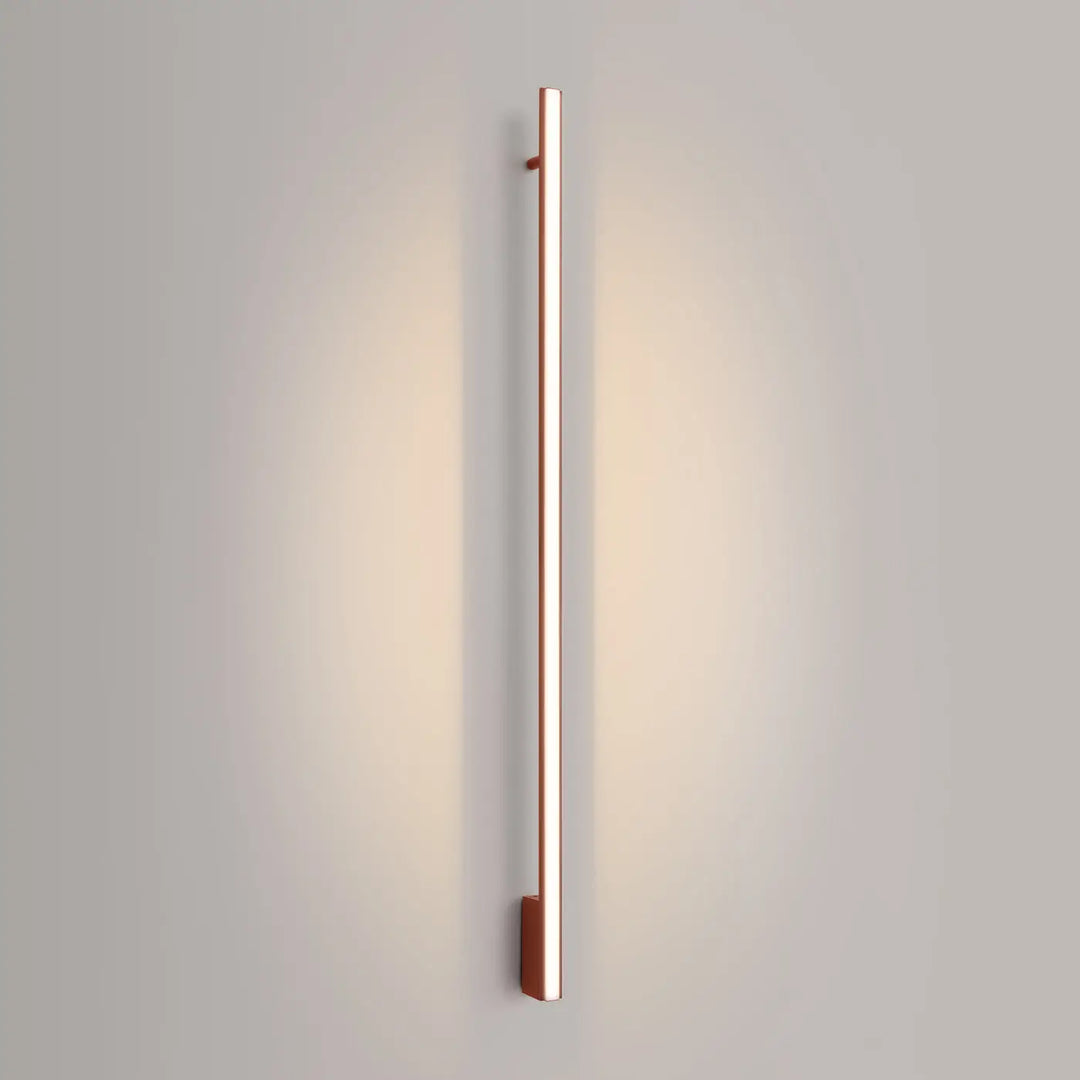 LAGOM 150 wall light, ochre red, LED 3000K