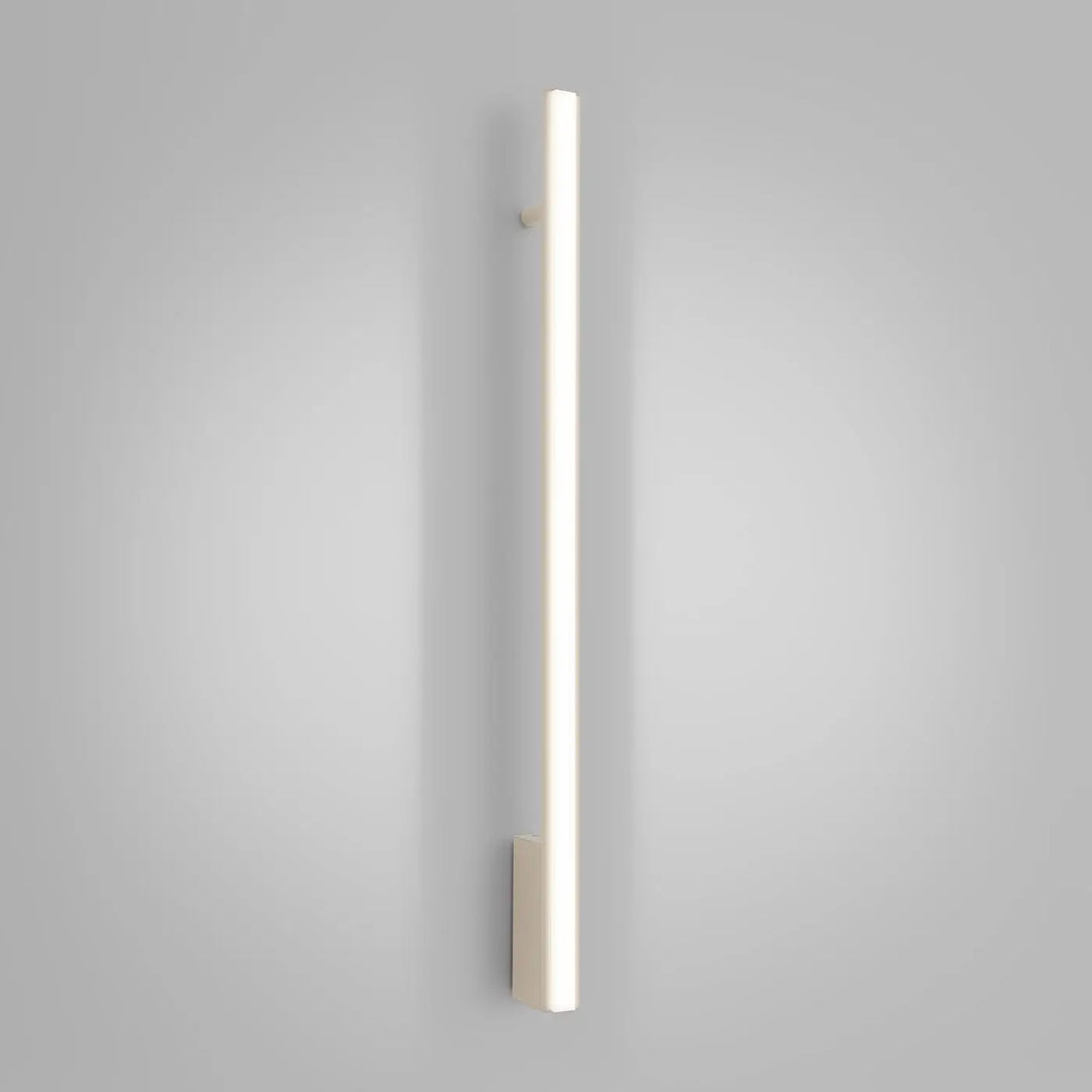 Applique murale LAGOM beige allumée, détail du diffuseur