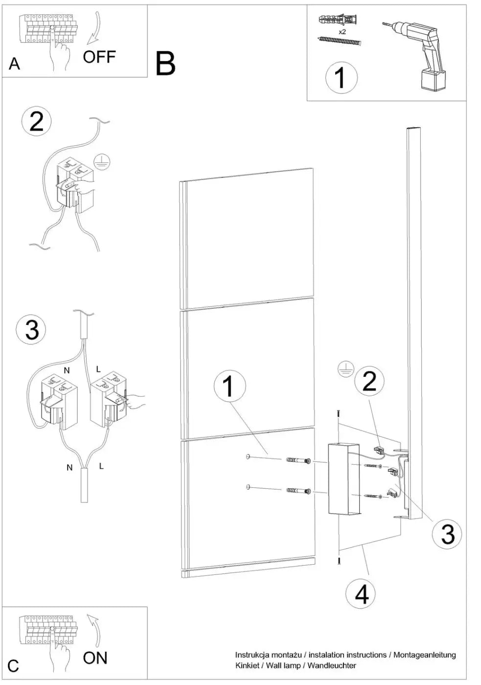 Applique murale lahti l 4000k doré avec module led et boîtier étroit en finition métallique minimaliste