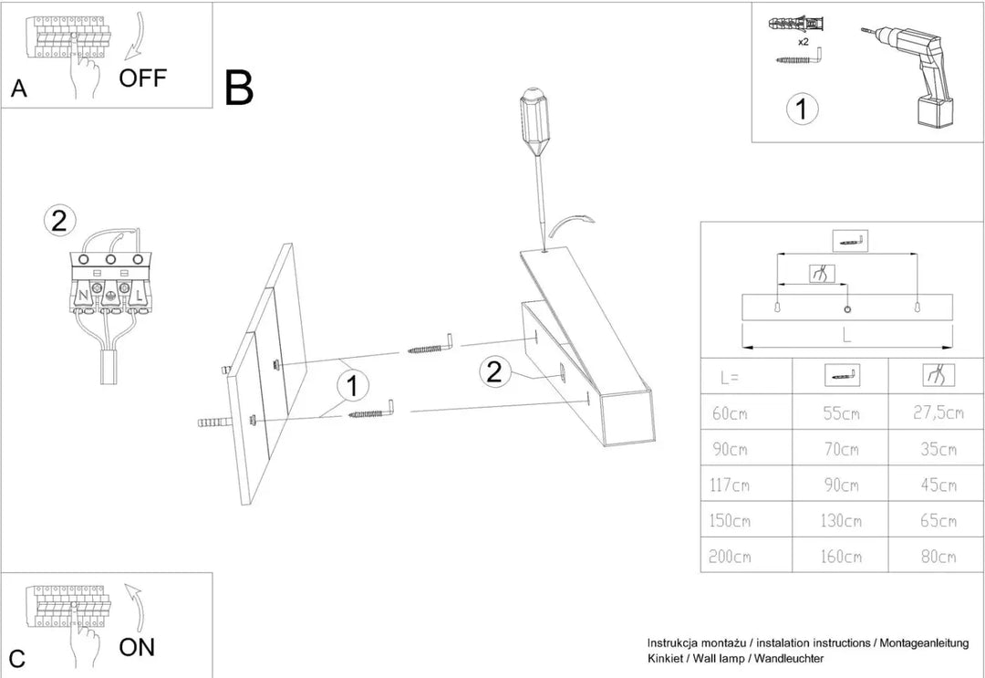 PINNE 67 white wall light