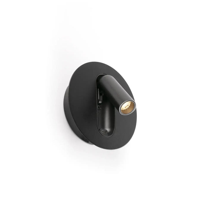 Applique liseuse Timit USB-C noire de Faro Barcelona