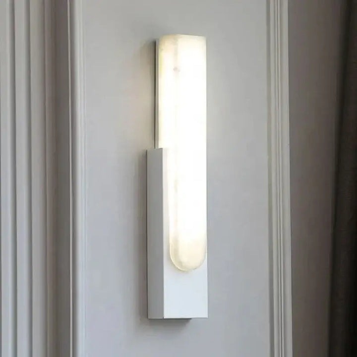 Applique murale en marbre au style nordique en noir blanc et doré