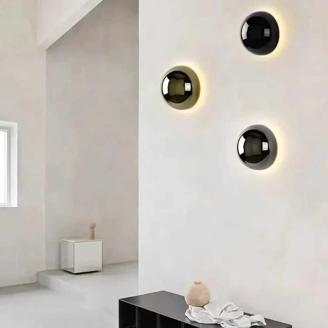 Applique murale minimaliste en boule led contemporaine et élégante