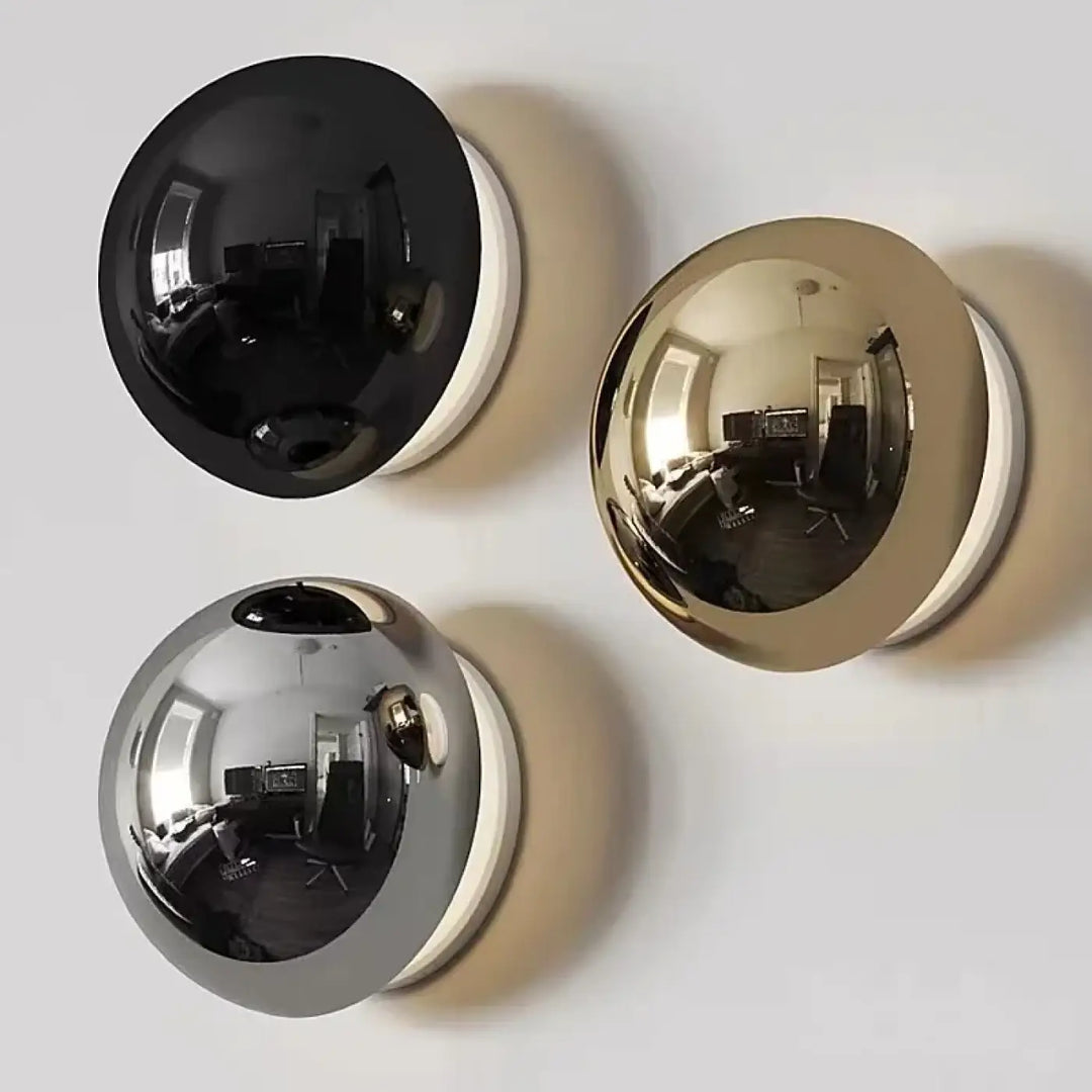 Applique murale minimaliste en boule led contemporaine et élégante