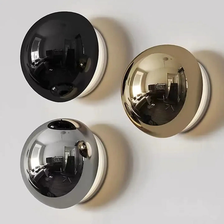 Applique murale minimaliste en boule led contemporaine et élégante