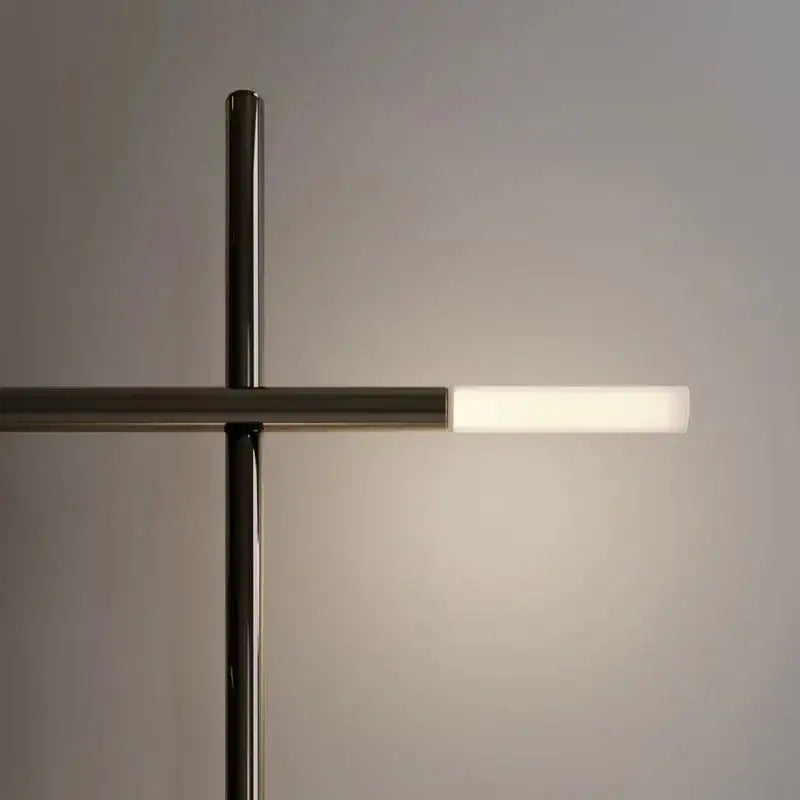 Applique murale moderne design géométrique LED croix noire

