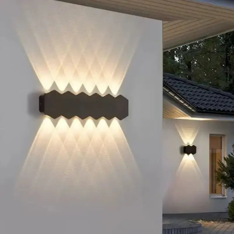 Applique murale moderne led en aluminium noir