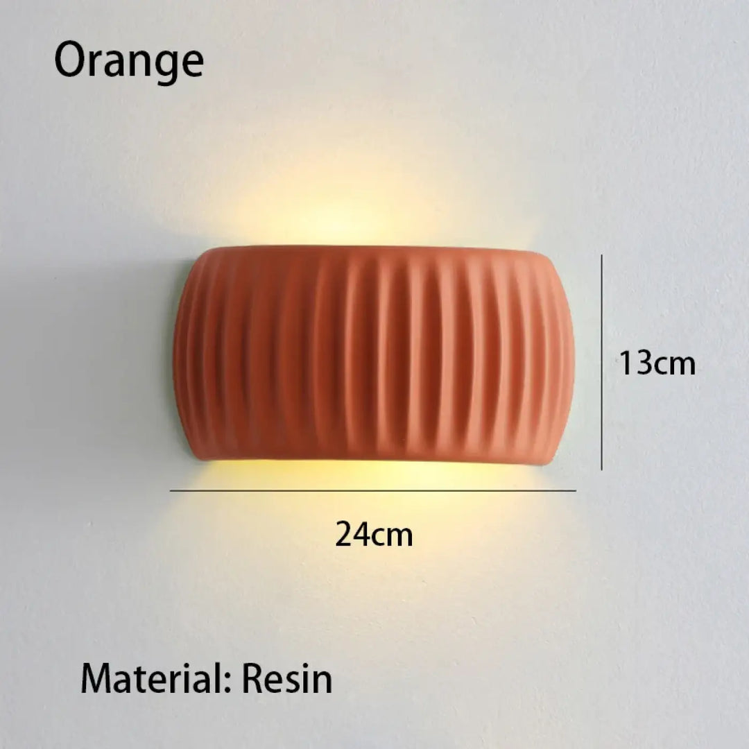 Applique murale moderne en résine crème beige lumière douce