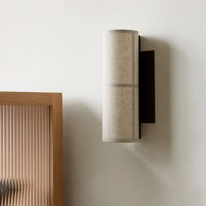 Applique Murale Moderne En Tissu Clair Diffuseur De Lumière Douce

