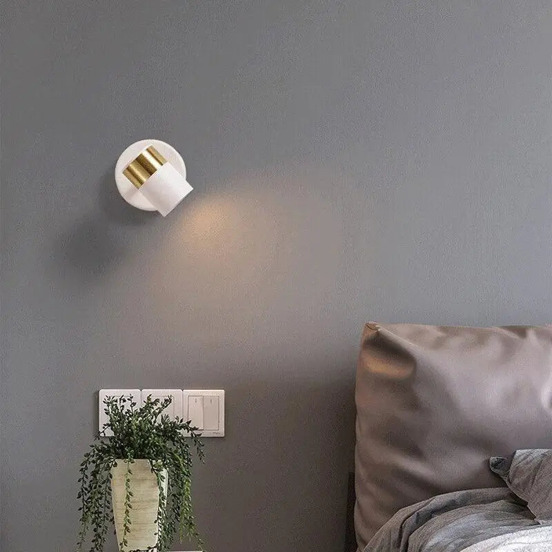 Applique Murale Noir Design Tubulaire Aluminium