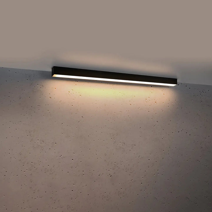 Luminaire plafonnier pinne 90 noir led mural rectangulaire avec paramètres d’éclairage moderne pour bureau à domicile